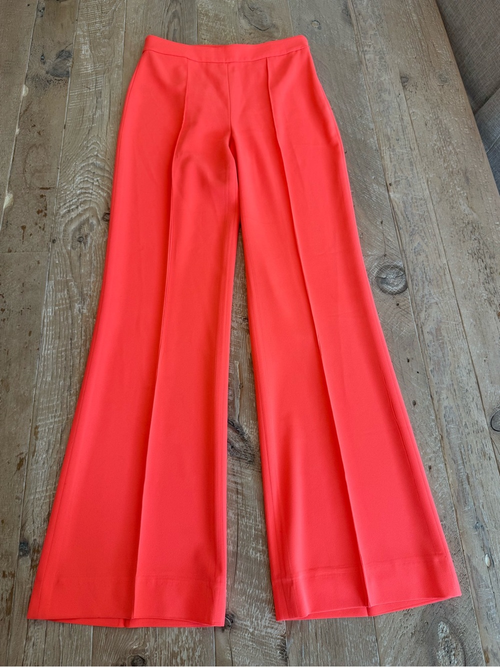 Alice + Olivia Dylan High-Waist Wide Leg Women’s Pants Orange 2 - Picture 3 of 9